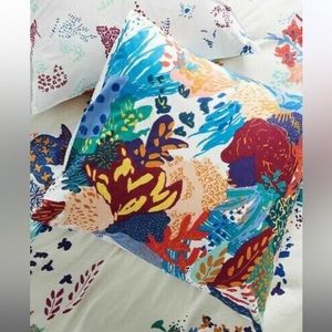 Anthropologie Delrey 26” Square Pillowcase Euro Sham - SET OF TWO